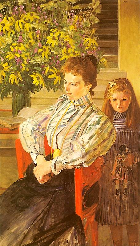 Portret Julianowej Nowakowej z córką